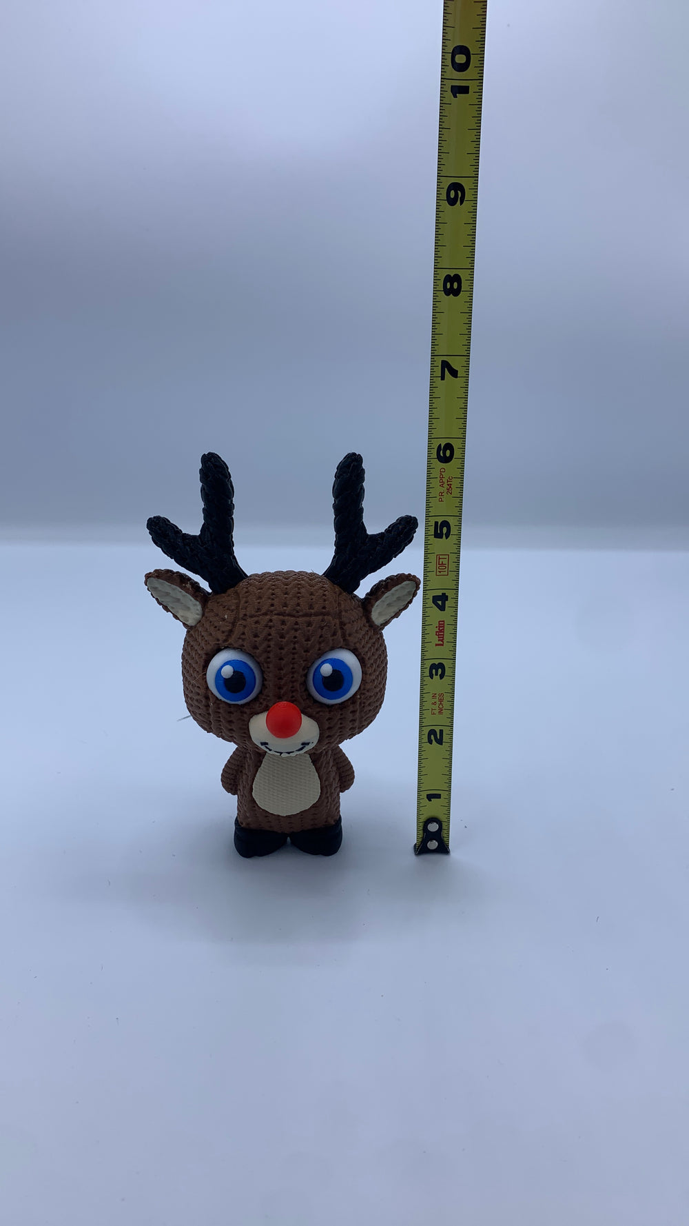 Crochet look Rudolph Reindeer statue